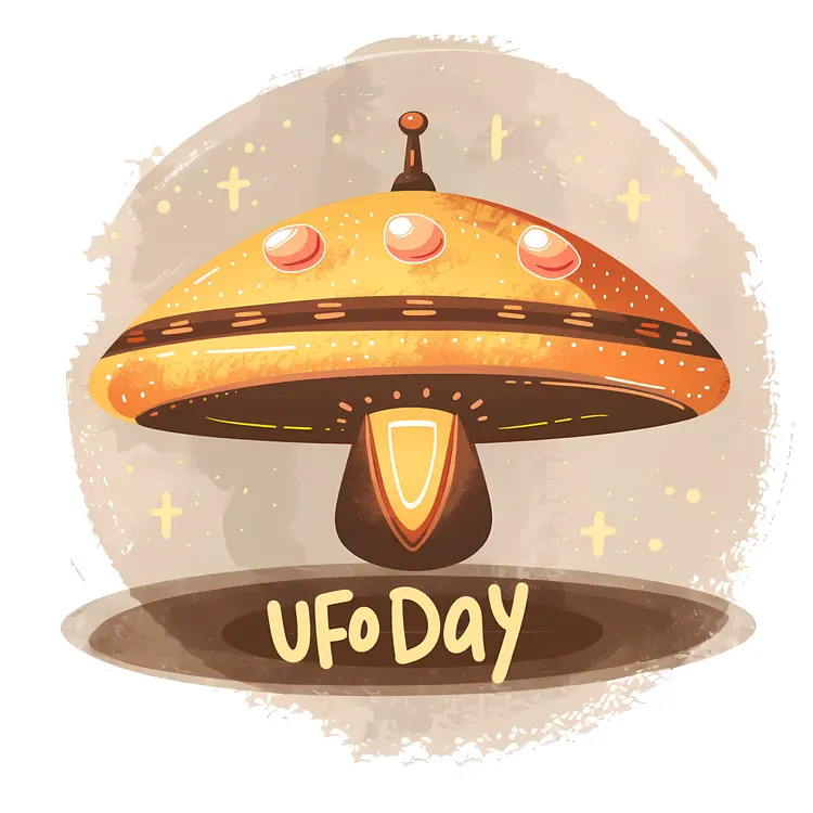 UFO Day Celebration Illustration