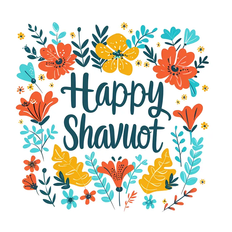 Happy Shavuot Floral Design