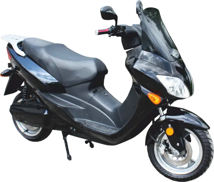 Black Scooter for Urban Commuting