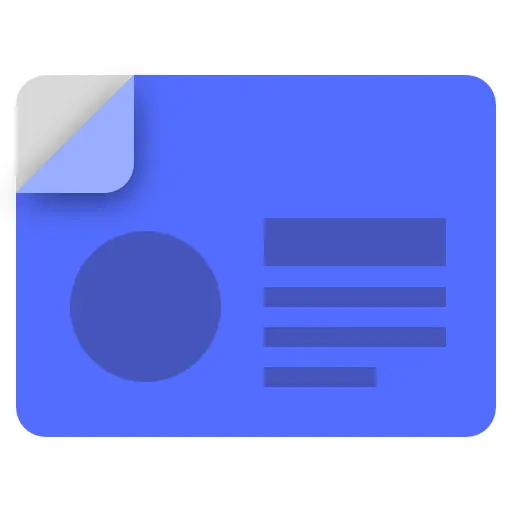 Blue Card Icon for Google Contacts
