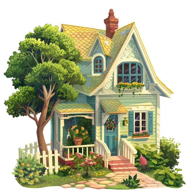 Green House with Garden