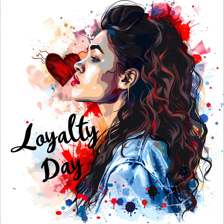 Loyalty Day Artistic Design