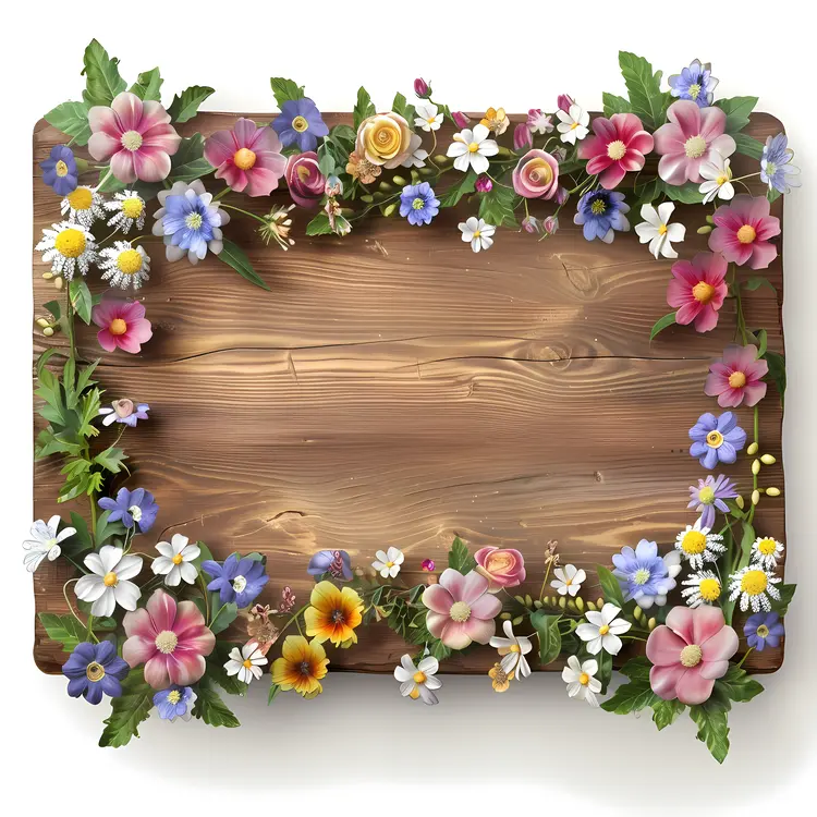 Rustic Floral Frame