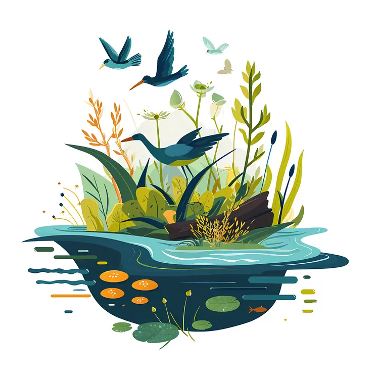 Birds Flying Over Water