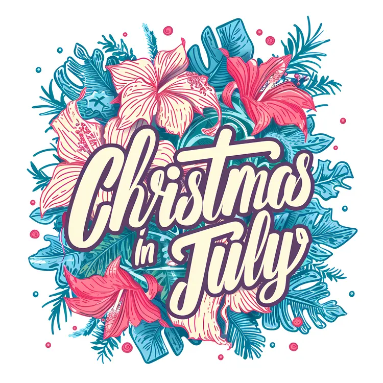 Colorful Christmas in July Celebration