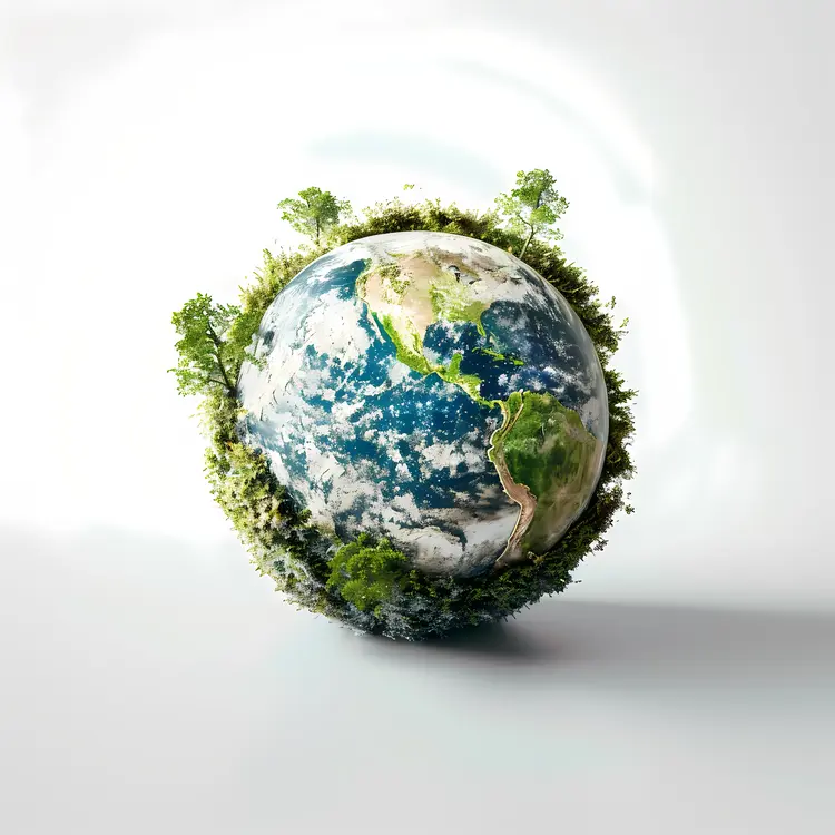Earth with Trees and Nature