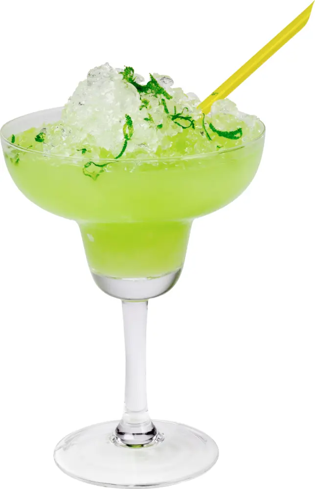 Green Cocktail with Ice