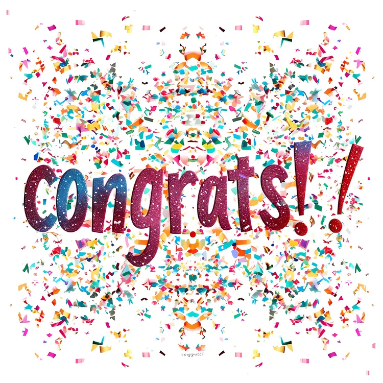 Colorful Congrats Confetti