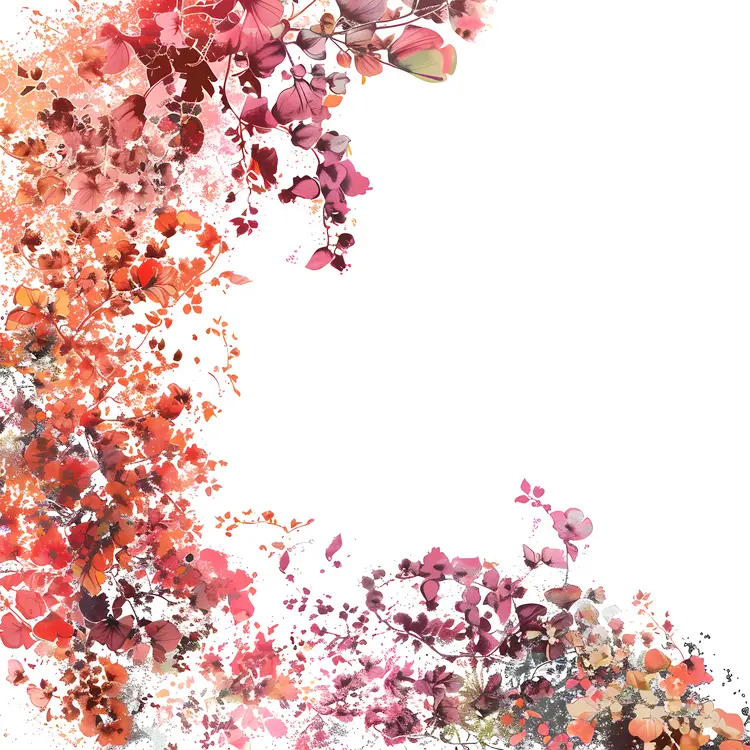 Colorful Leaves in Nature Art