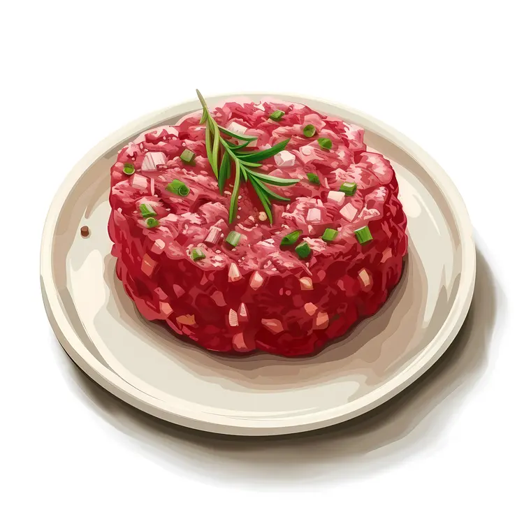 Meat Tartare on Plate
