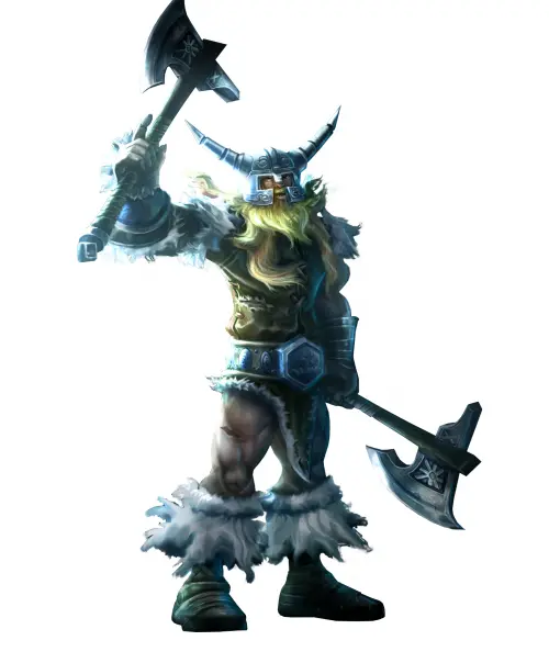 Viking Warrior with Dual Axes