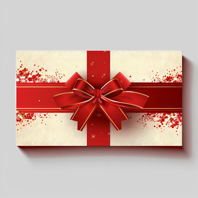 Red Ribbon Gift Box for Celebrations