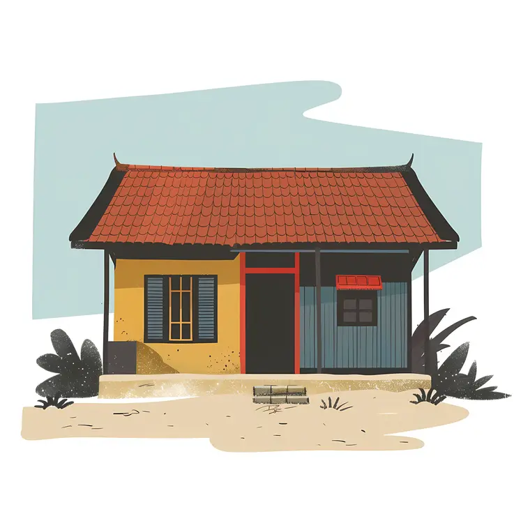 Colorful Traditional House