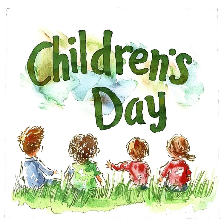 Watercolor Illustration for Children's Day