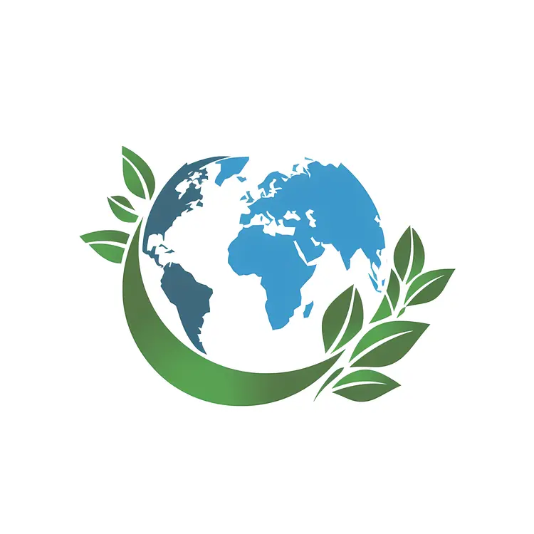 Earth with Green Leaves