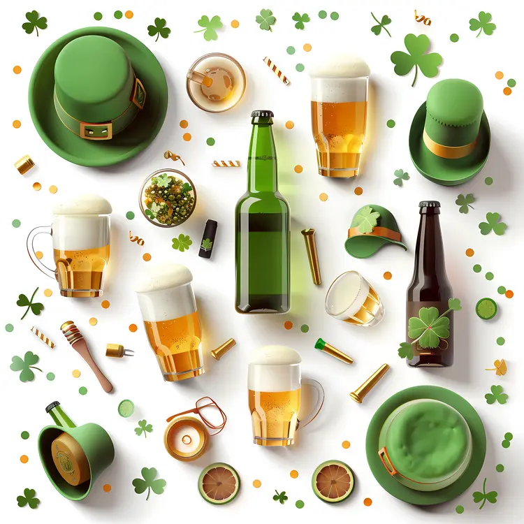 Beer and Hats for St. Patrick's Day Celebration