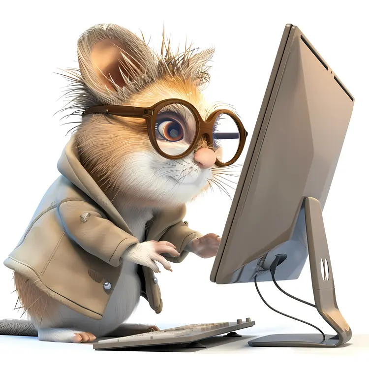 Mouse Typing on a Computer