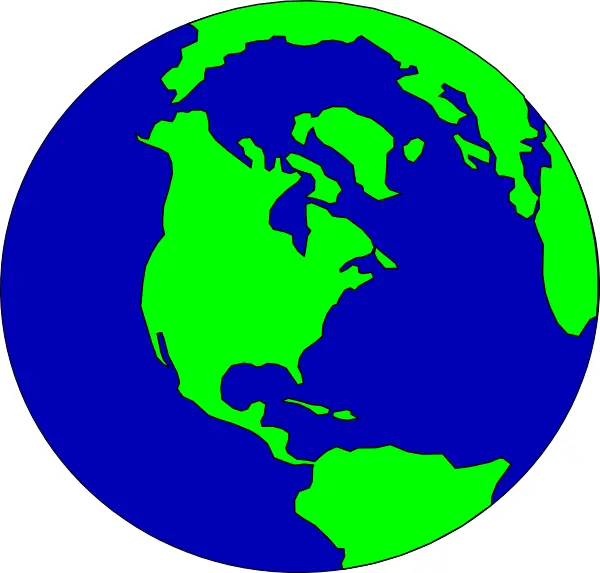 Green and Blue Earth Illustration