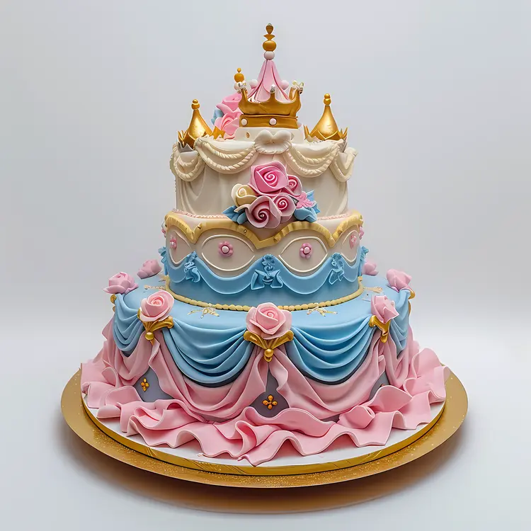 Princess Themed Birthday Cake