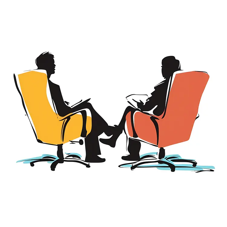 Abstract Therapy Session Illustration