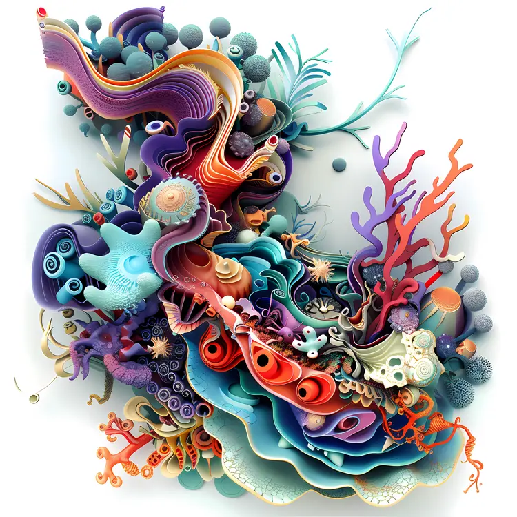 Colorful Coral Reef Underwater