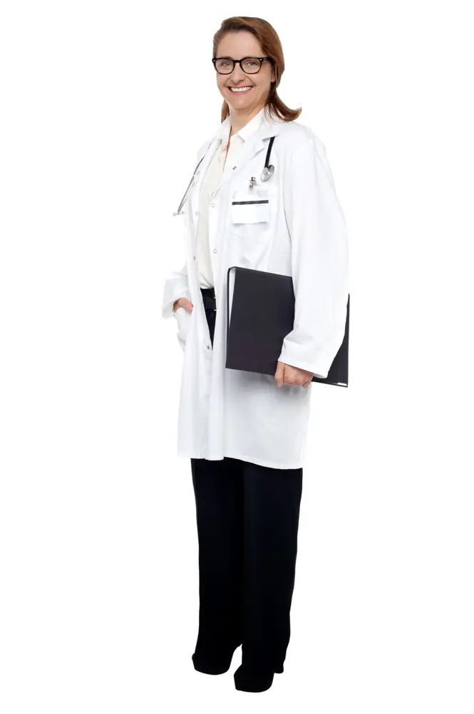 Professional Doctor in White Coat