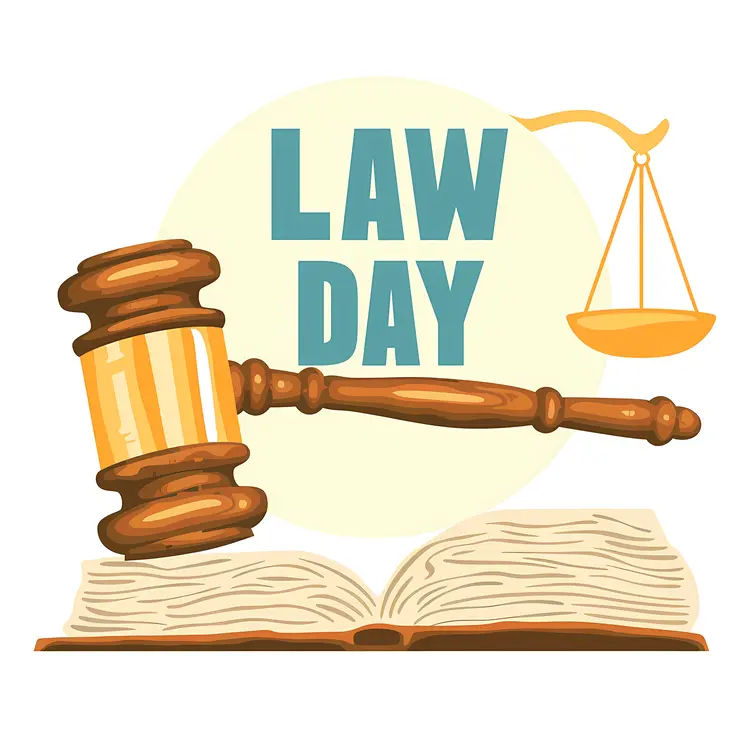 Law Day with Gavel and Scale