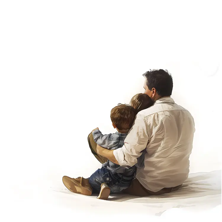 Father and Children Bonding Moment