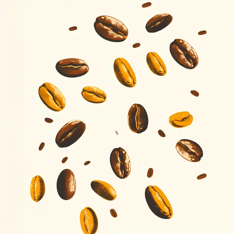 Scattered Coffee Beans