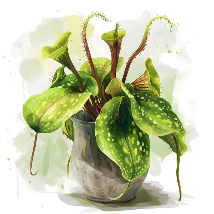 Green Potted Pitcher Plants