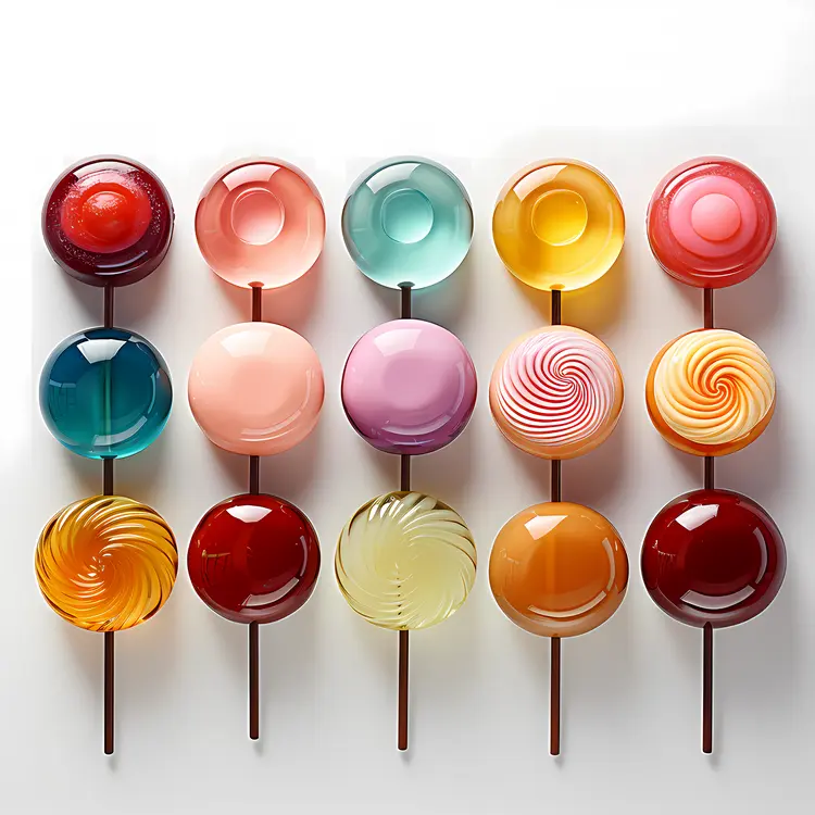 Assorted Lollipops in Bright and Vibrant Colors