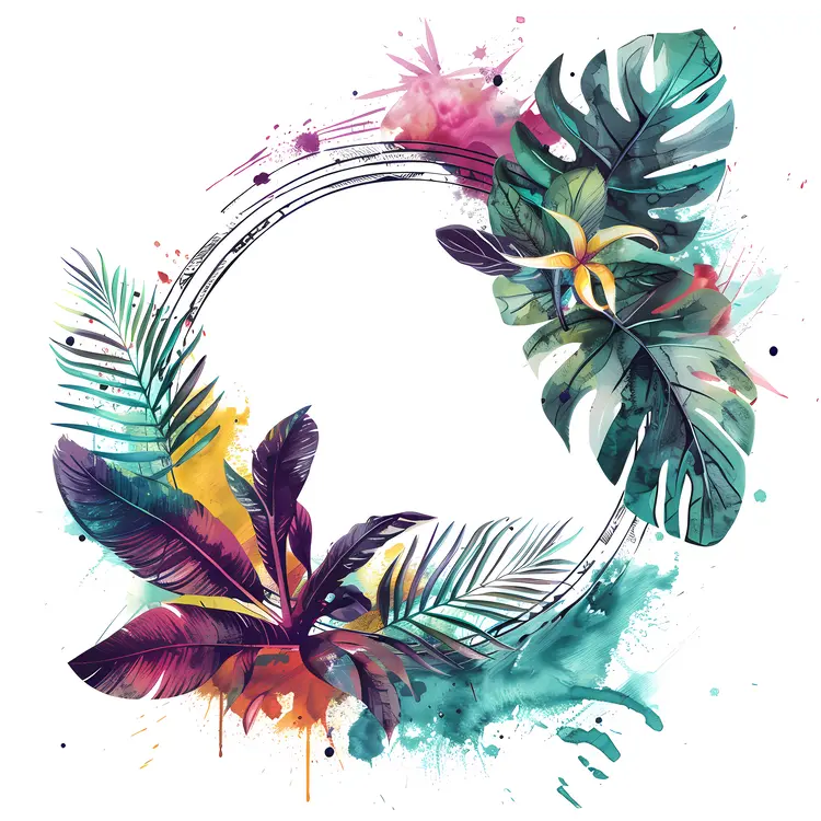 Tropical Leaf Circle