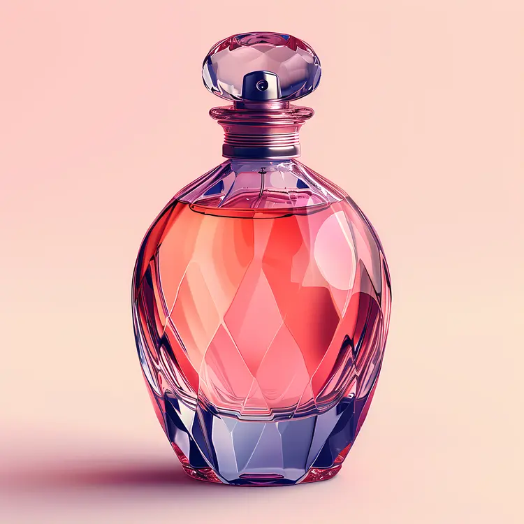 Elegant Pink Perfume Bottle