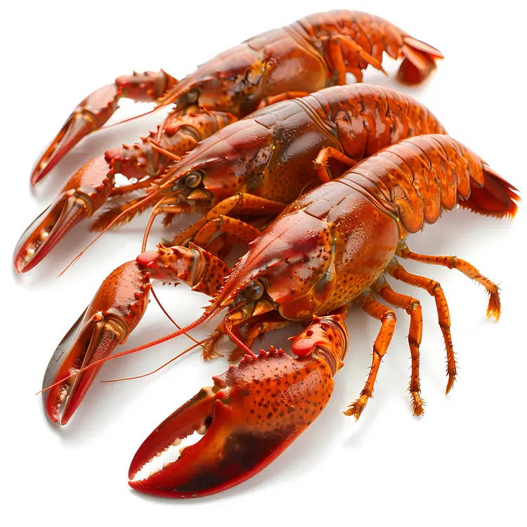 Three Cooked Lobsters