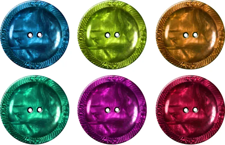 Colorful Buttons for Sewing and Crafts