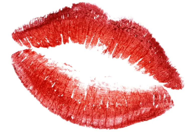 Red Lipstick Kiss Mark