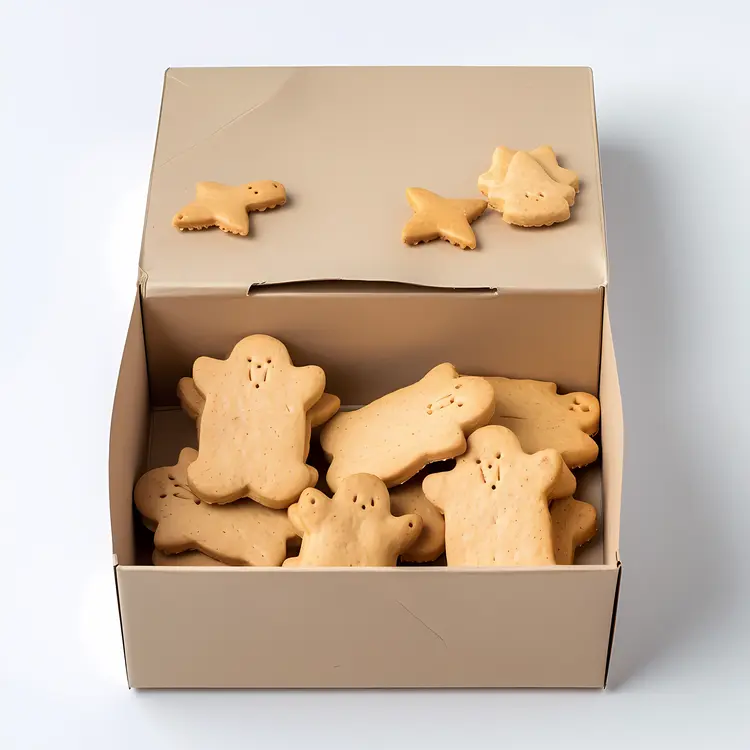 Ghost Shape Cookies in a Box