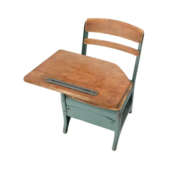 Vintage Wooden School Desk