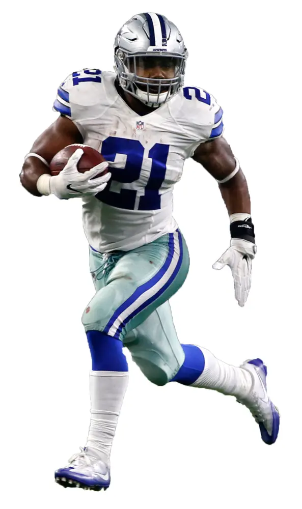 Football Player Running with Ball