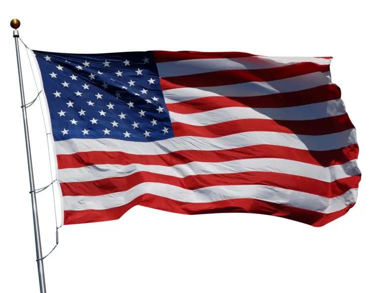 Waving American Flag
