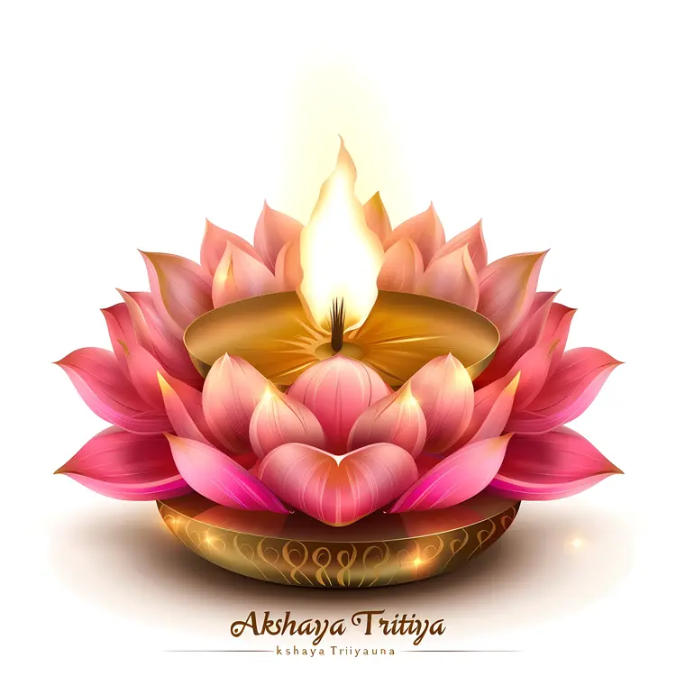 Lotus Lamp for Akshaya Tritiya