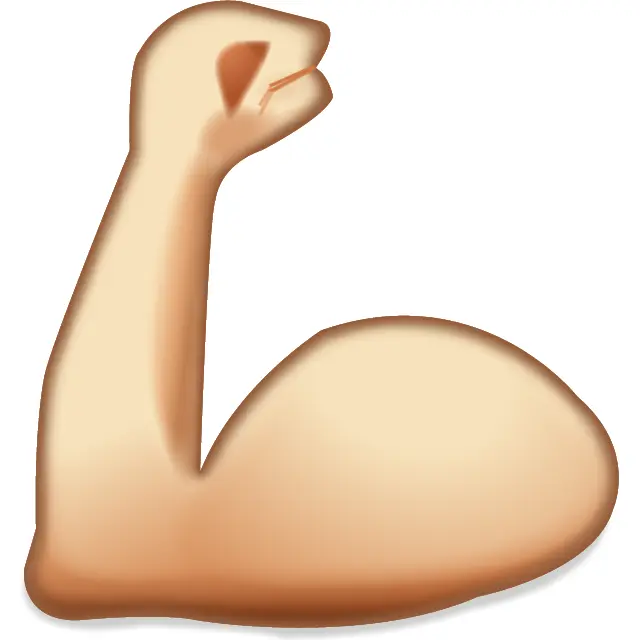 Simple Flexed Arm Emoji