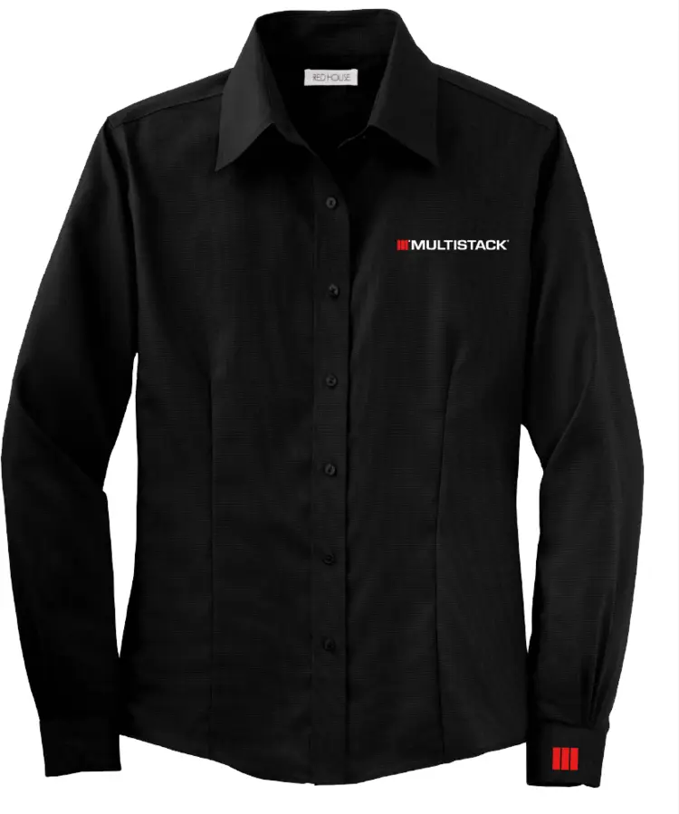 Black Shirt with Multistack Logo