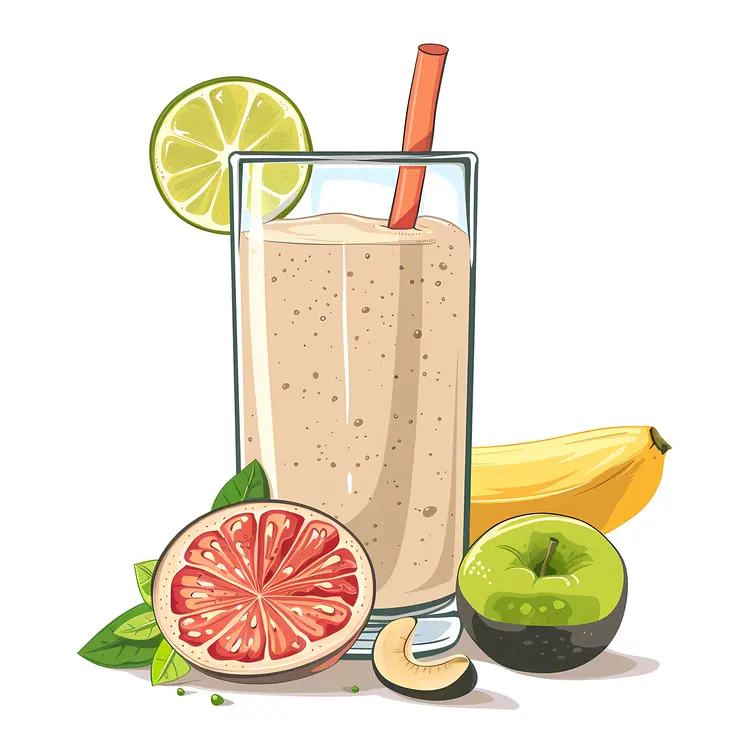Citrus Smoothie with Grapefruit and Lime