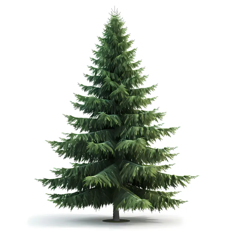 Realistic Green Pine Tree