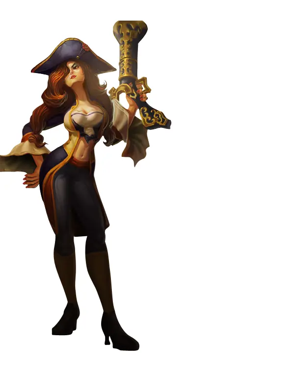 Pirate Woman Character Illustration