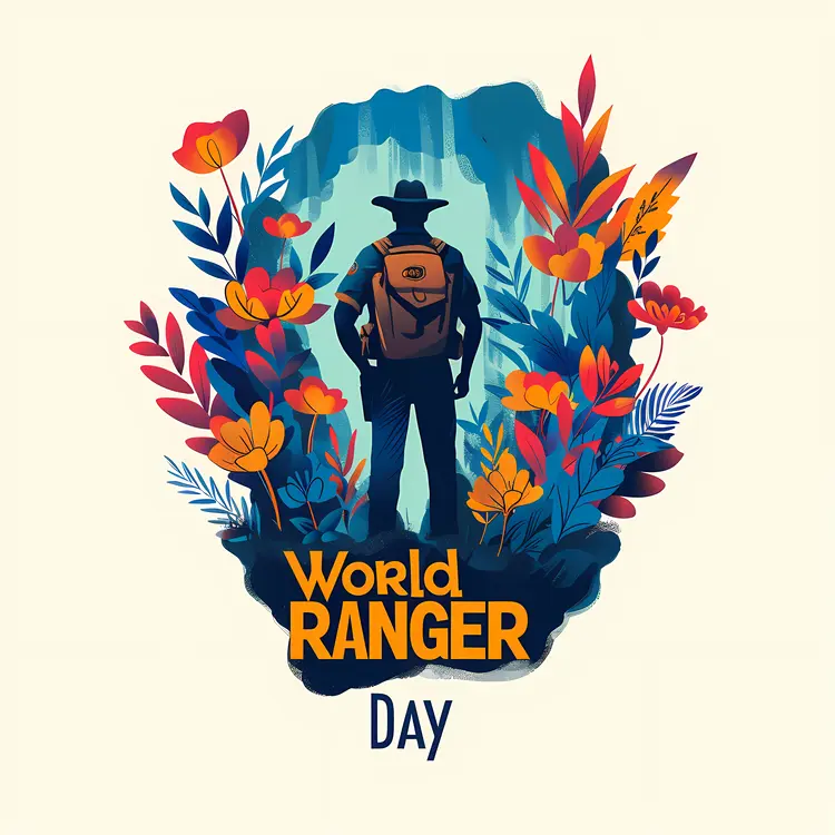 World Ranger Day Silhouette Illustration