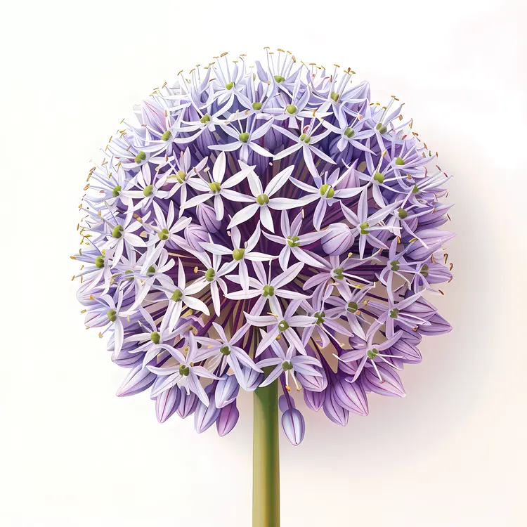 Close-up of a Purple Allium Flower
