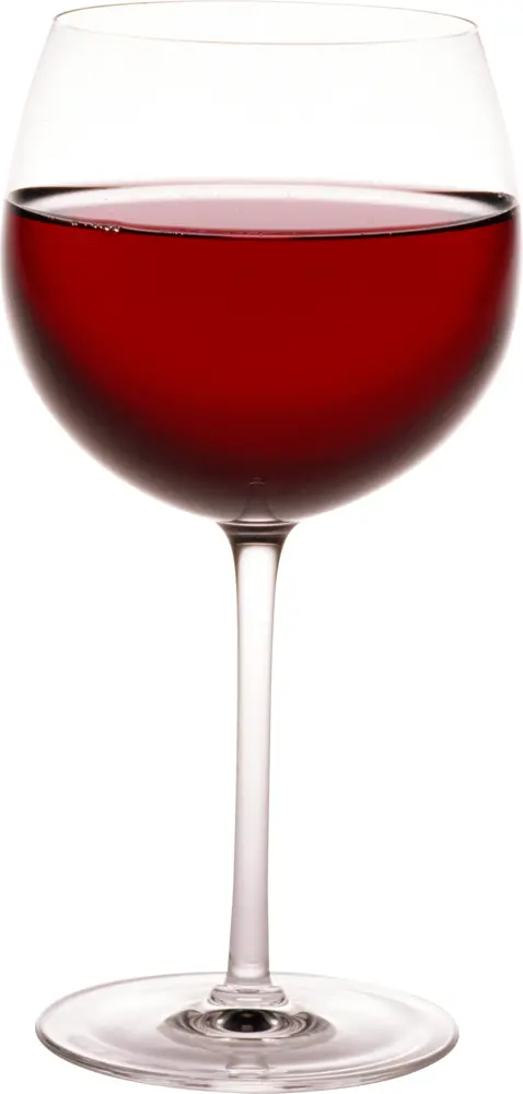 Red Wine in Elegant Glass