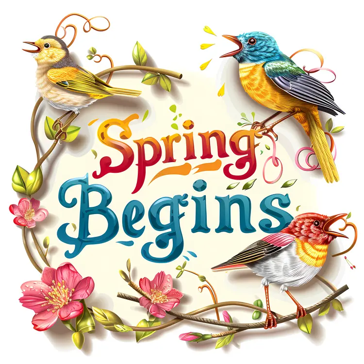Spring Begins with Colorful Birds